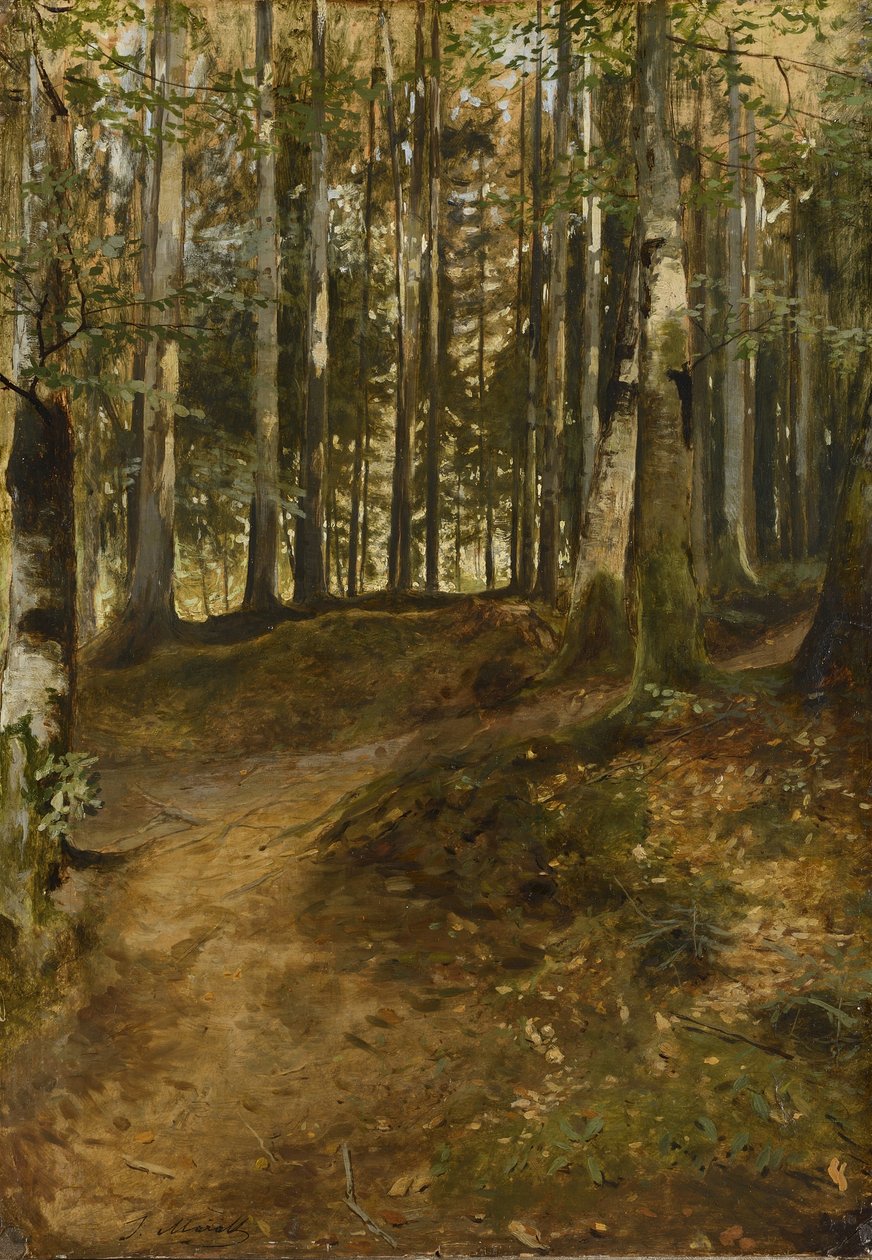 Chemin forestier - Julius Mařák