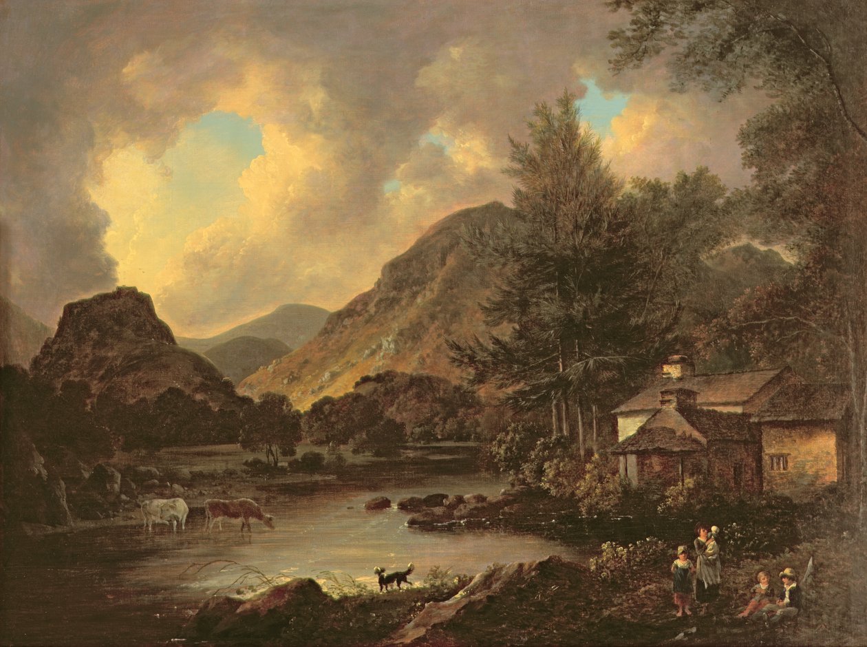 Castle Crag Borrowdale - Julius Caesar Ibbetson