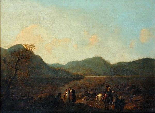 Martindale Ferry, Ullswater - Julius Caesar Ibbetson