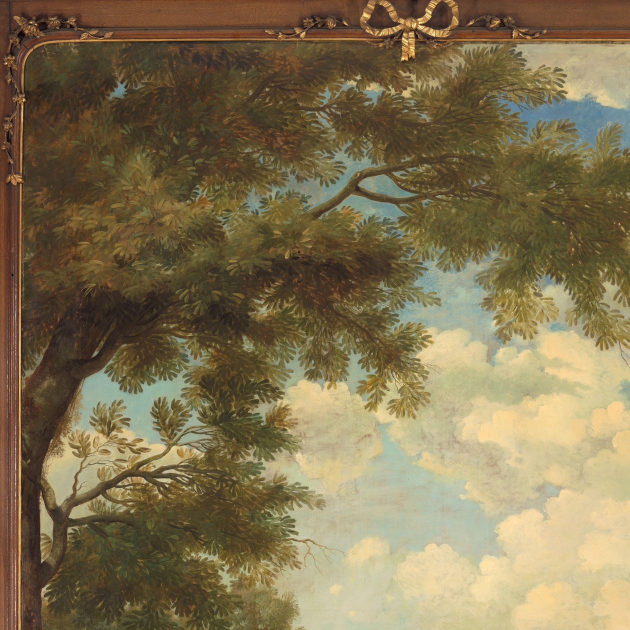 Paysage arcadien avec des figures au bord d