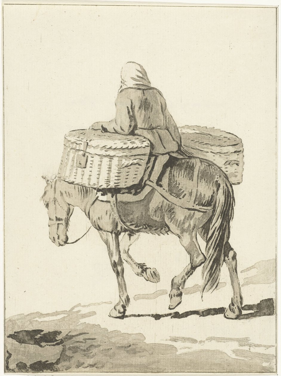 Femme à cheval - Jurriaan Cootwijck (attributed to)