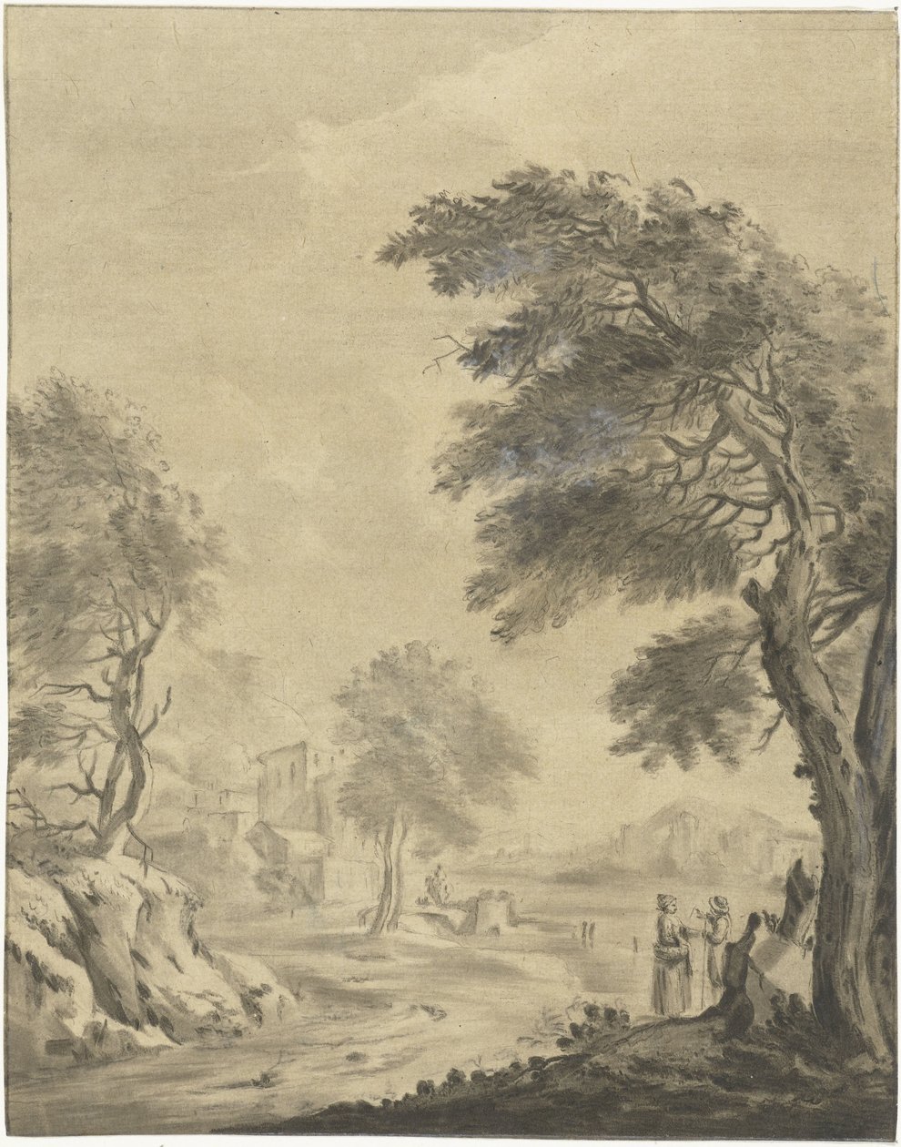 Paysage avec chemin - Jurriaan Cootwijck