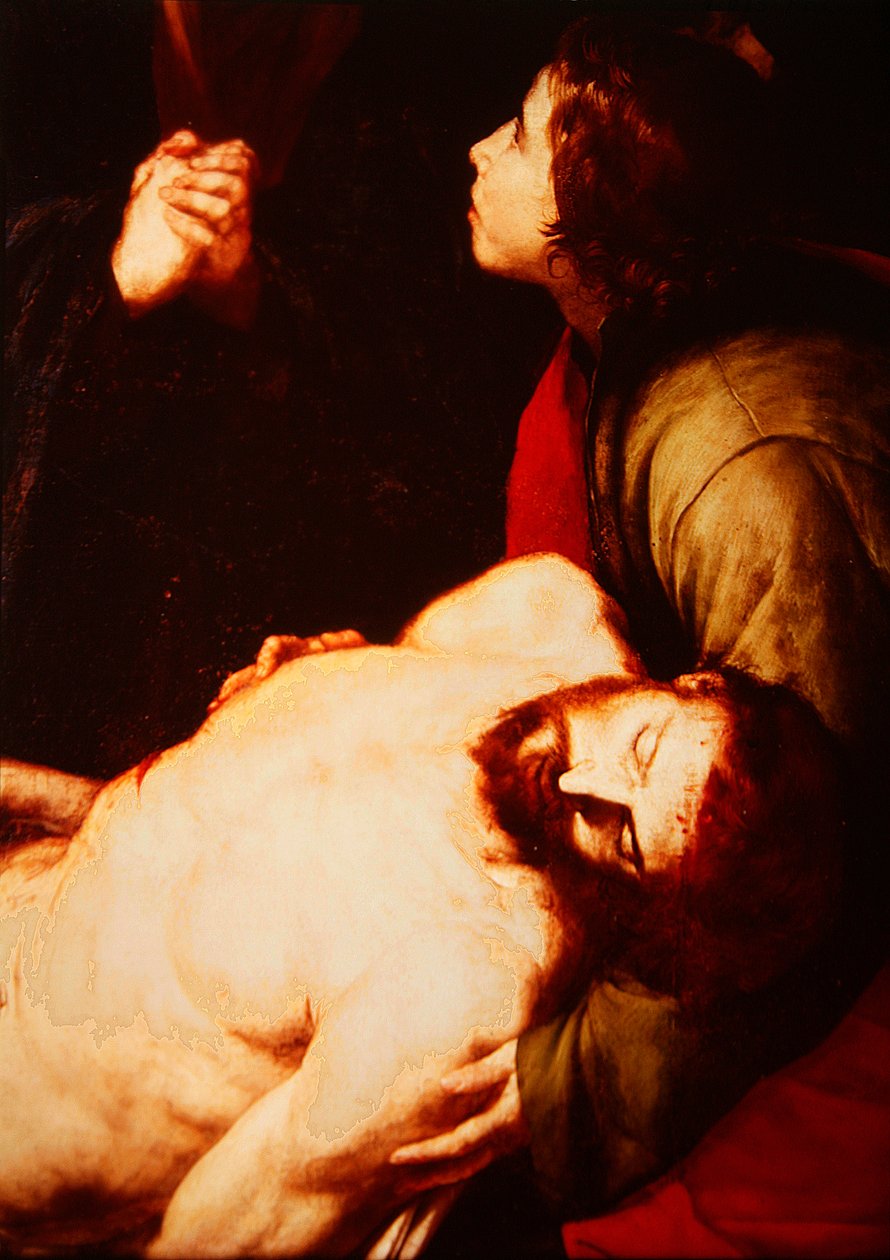 Détail de la Descente de Croix (détail) - Jusepe de Ribera
