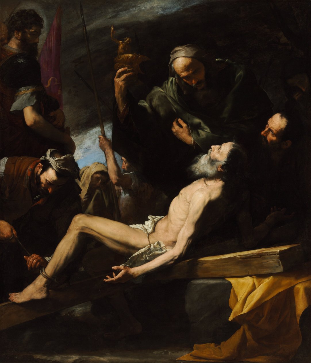 Martirio de San Andrés (Musée des Beaux-Arts de Budapest, 1628. Huile sur toile, 209 x 183 cm) - Jusepe de Ribera