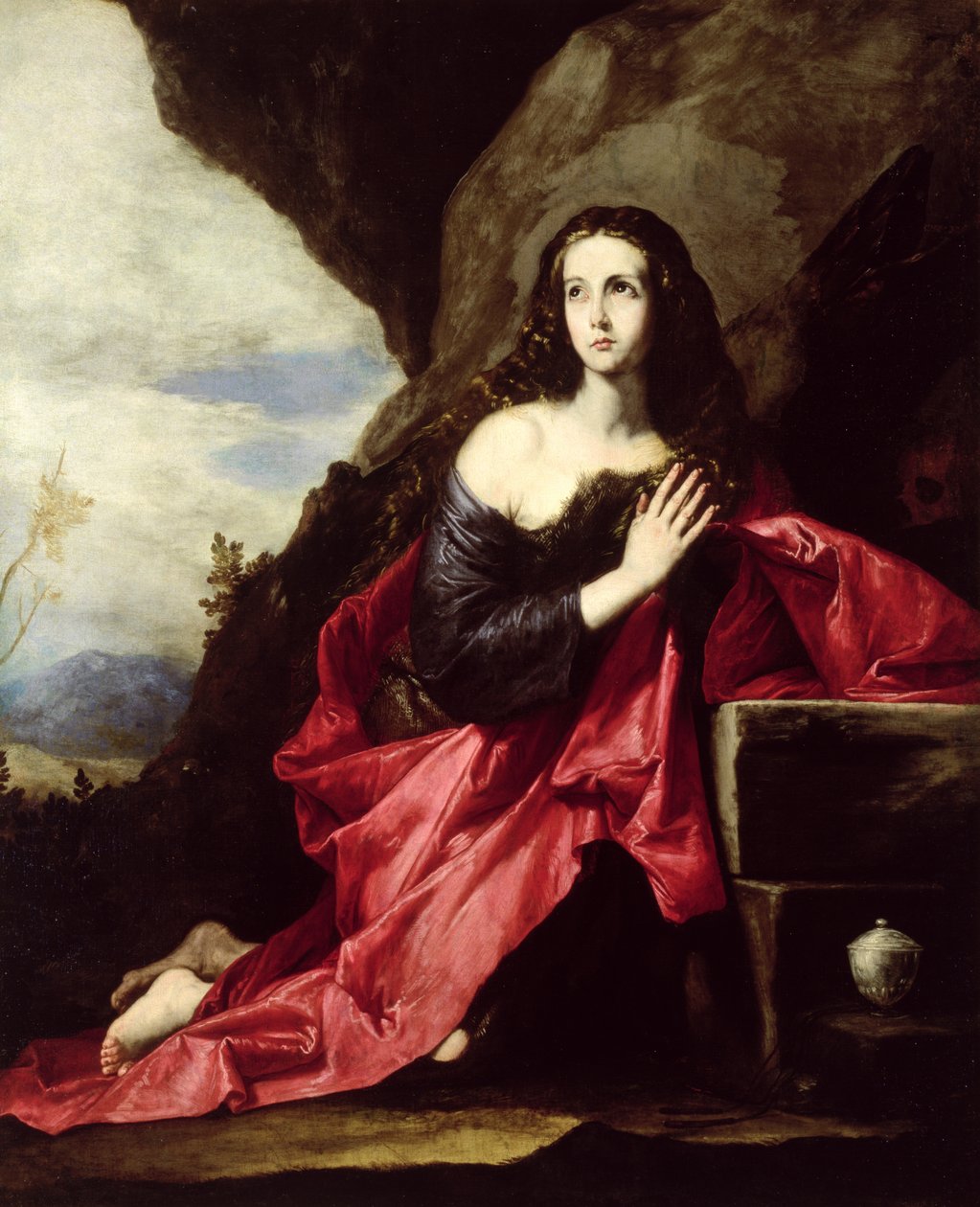 Sainte Marie Madeleine ou Sainte Thaïs dans le désert, vers 1640-41 - Jusepe de Ribera