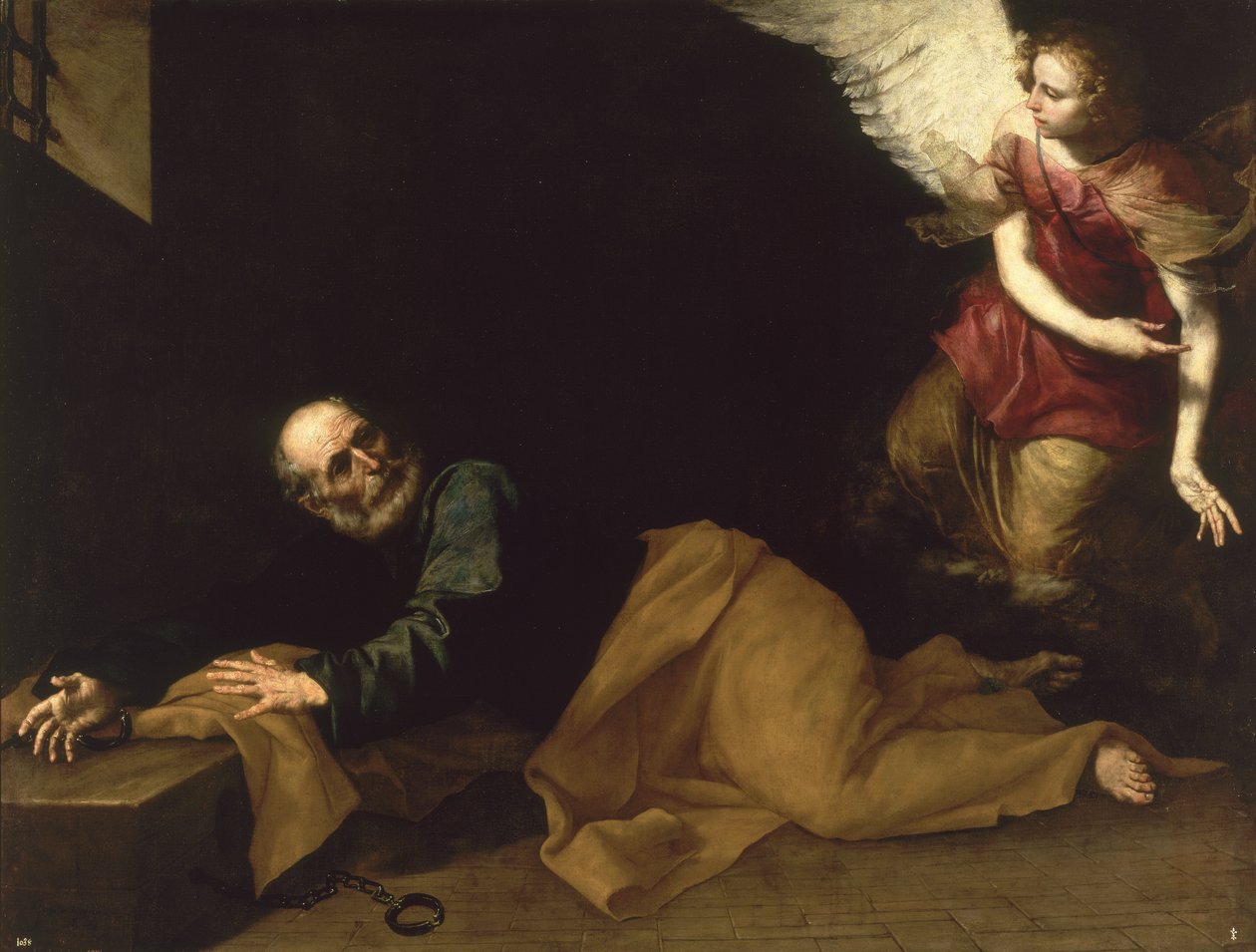 Saint Pierre Libéré par un Ange, 1639 - Jusepe de Ribera