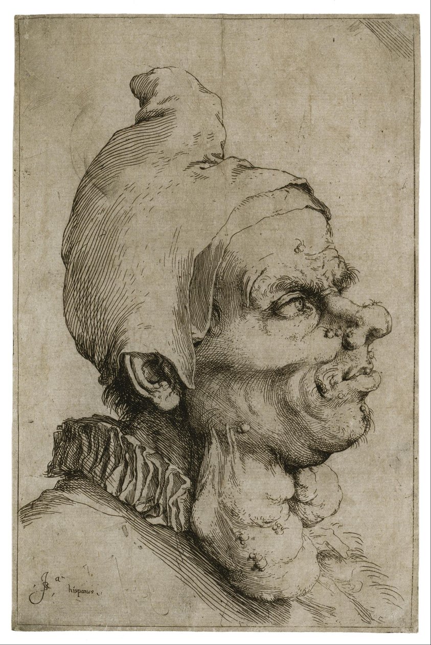 Grande tête grotesque - Jusepe de Ribera