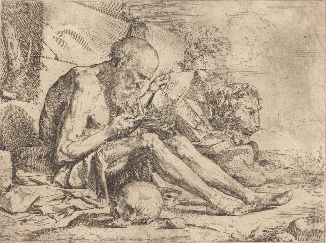 Saint Jérôme lisant - Jusepe de Ribera