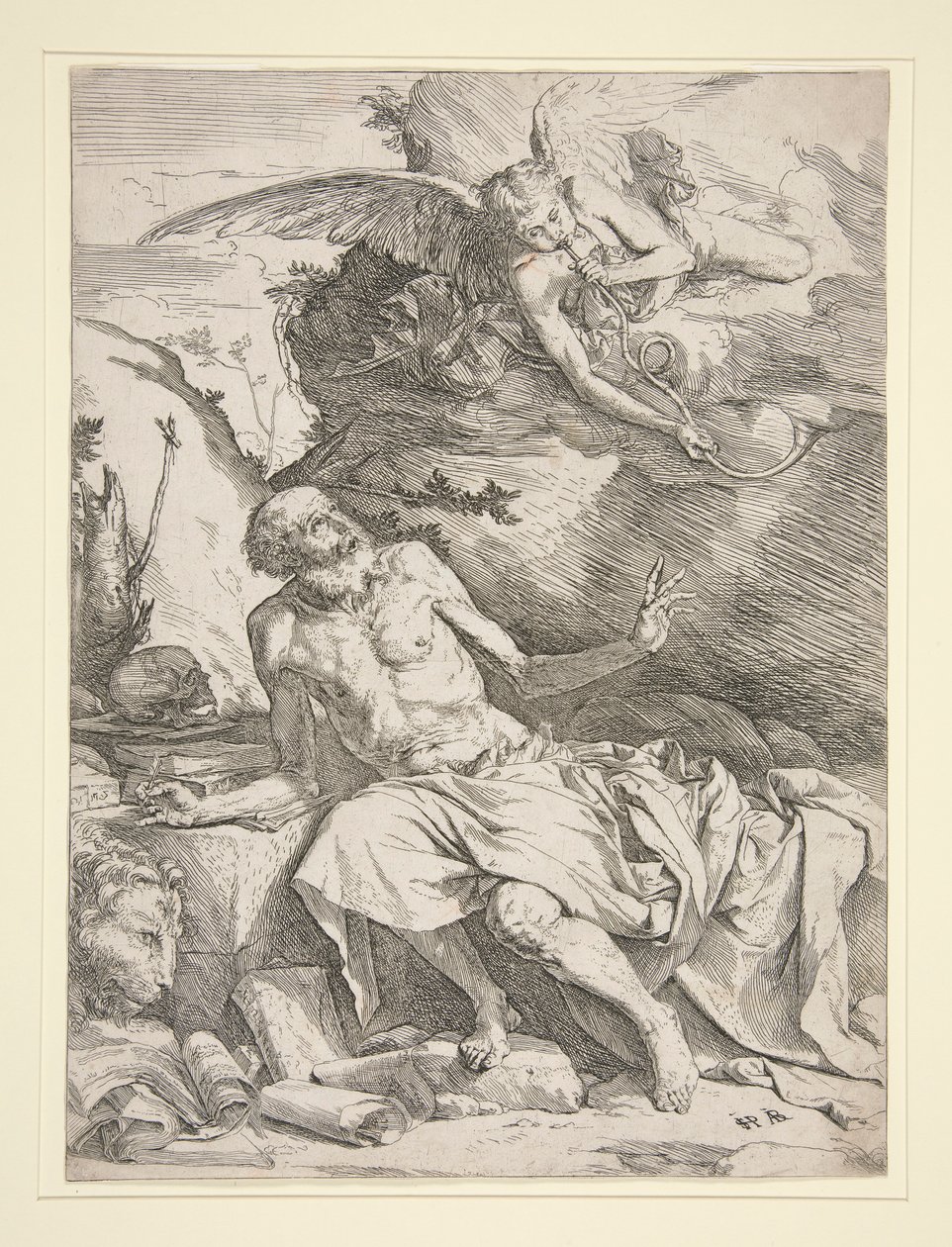 Saint Jérôme avec l