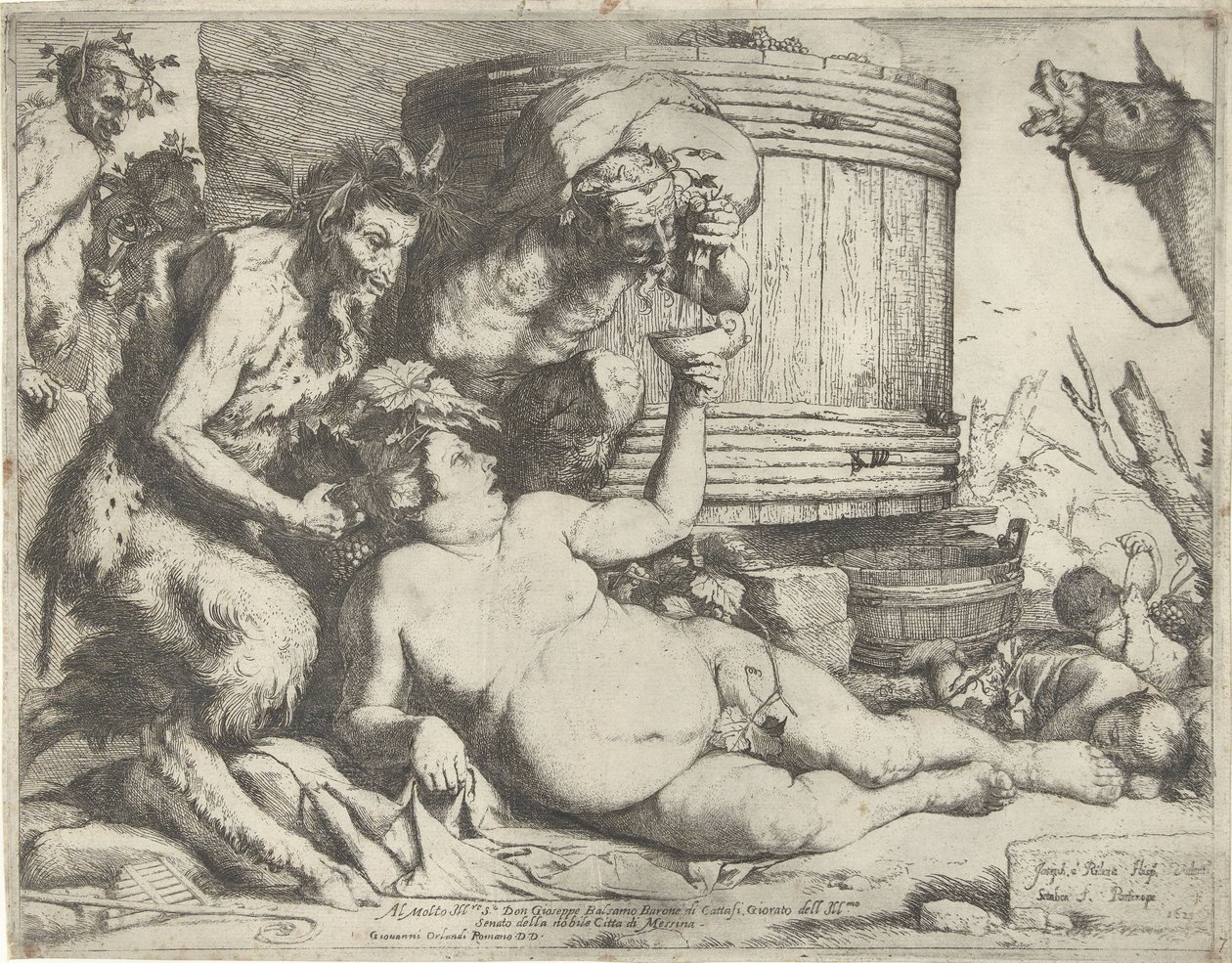 Silenus près du tonneau de vin - Jusepe de Ribera