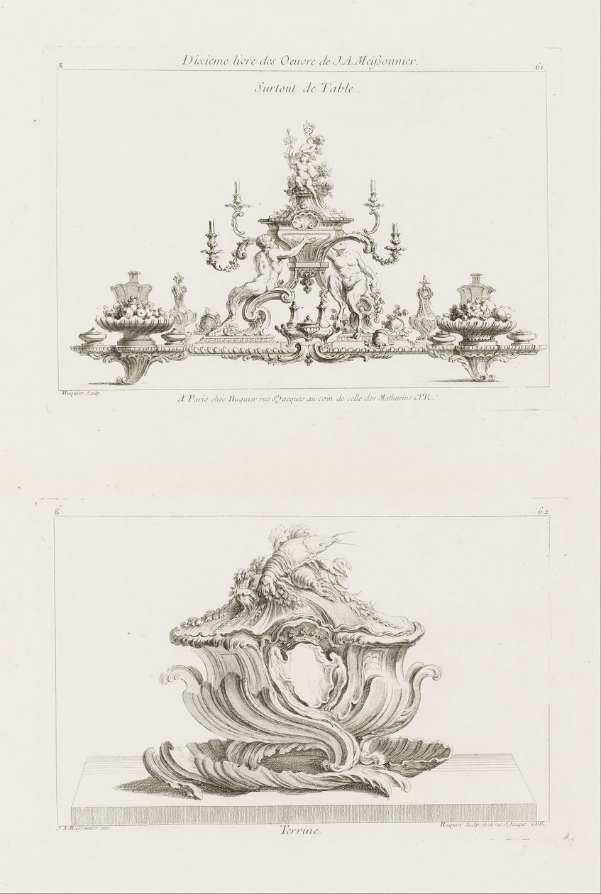 Surtout de table - Juste Aurèle Meissonnier