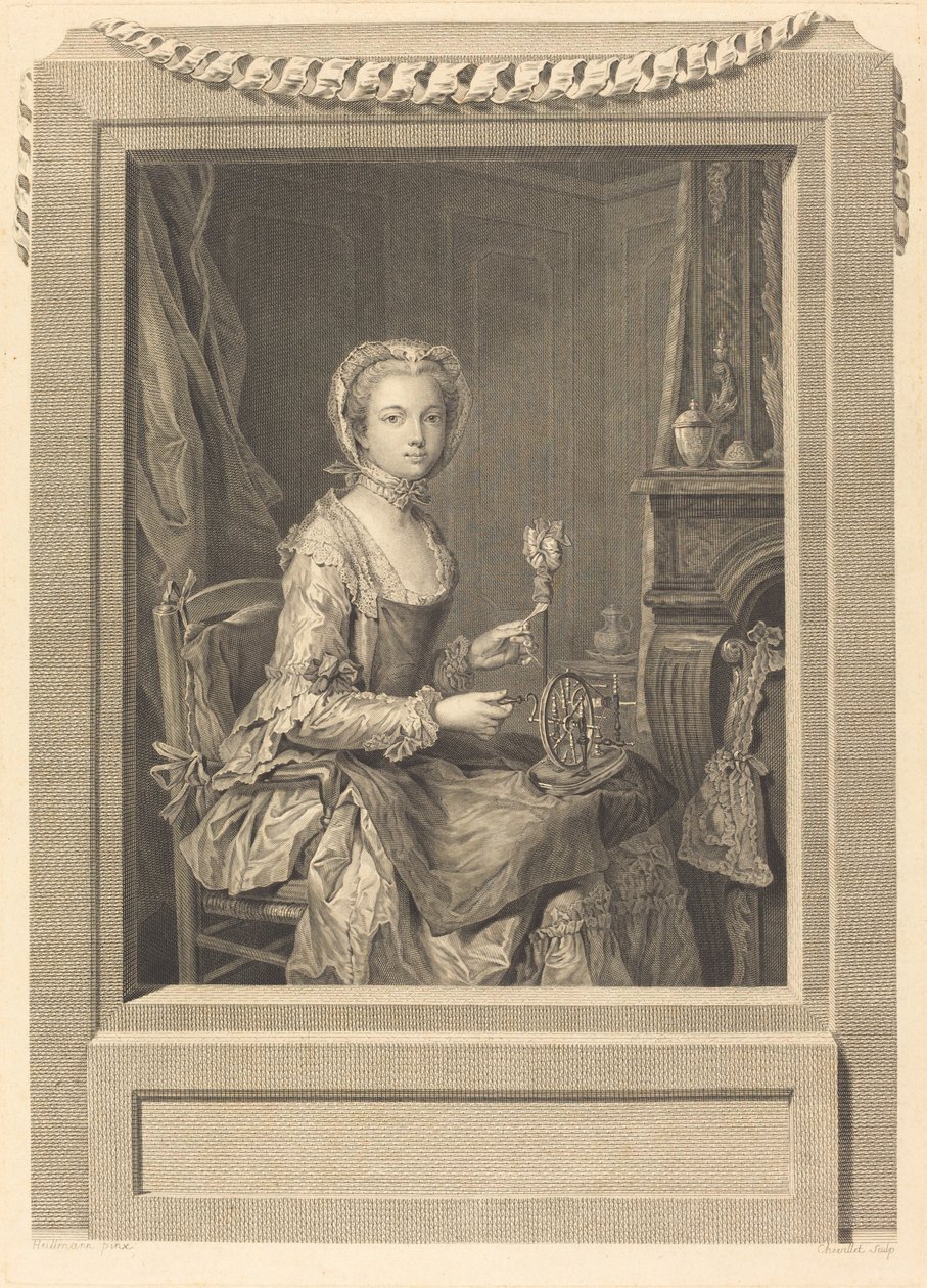 Mademoiselle Sa Soeur - Juste Chevillet after Jean Gaspard Heilmann