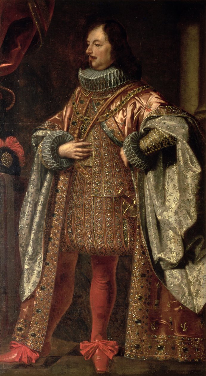 Vincenzo II Gonzaga, souverain de Mantoue de 1587 à 1612, portant un manteau de l