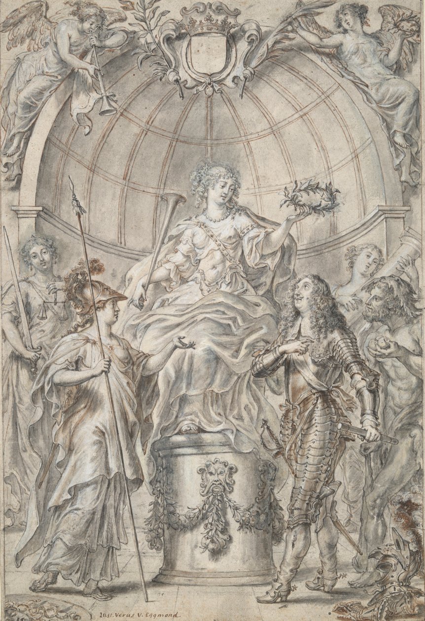 Conception pour un frontispice [?] - Justus van Egmont