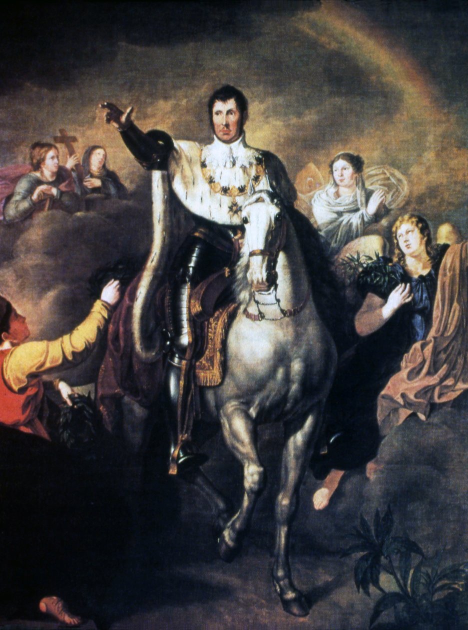 Retour de Frédéric-Guillaume III en vainqueur des guerres de libération - K.F.J.H. Schumann