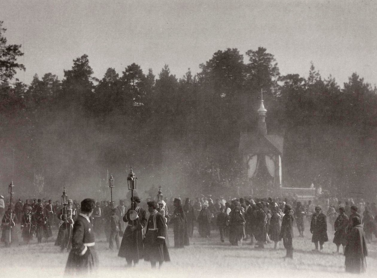Procession de Pâques, monastère de Sarov, Russie, 1903 - K. von Hahn