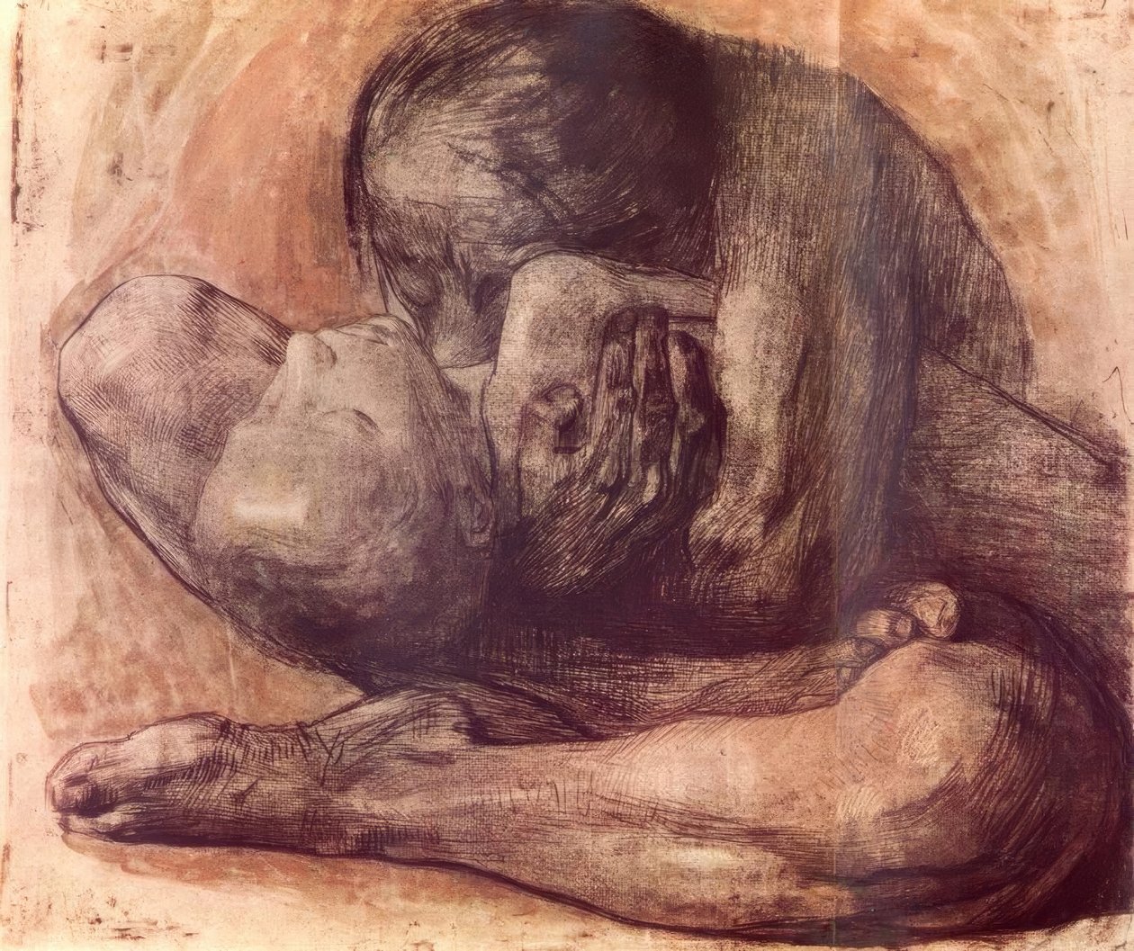 Femme avec enfant mort - Käthe Kollwitz