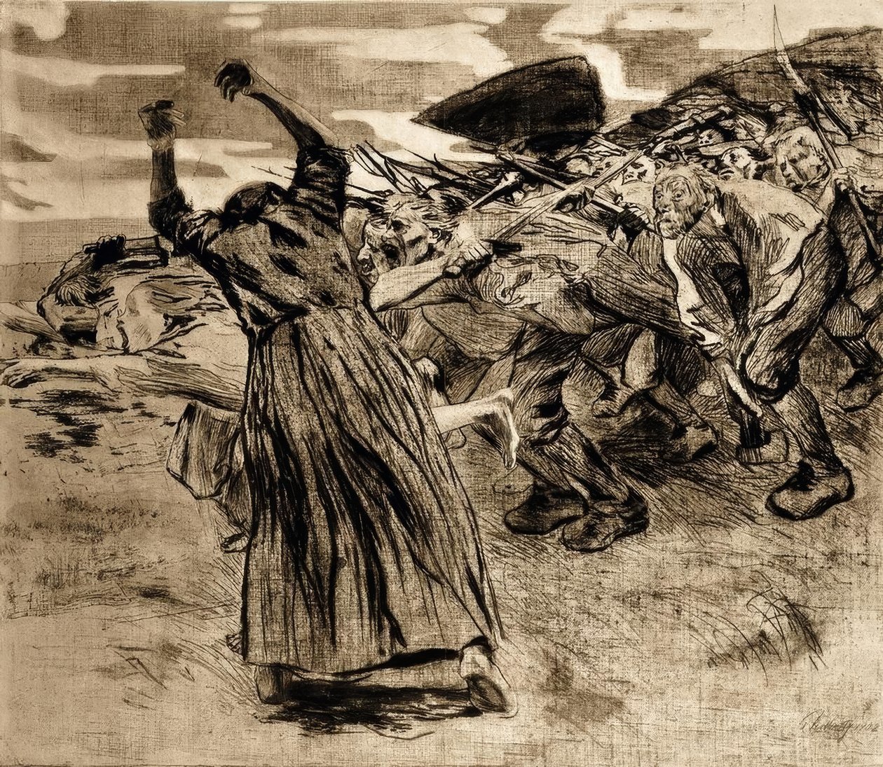 Losbruch - Käthe Kollwitz