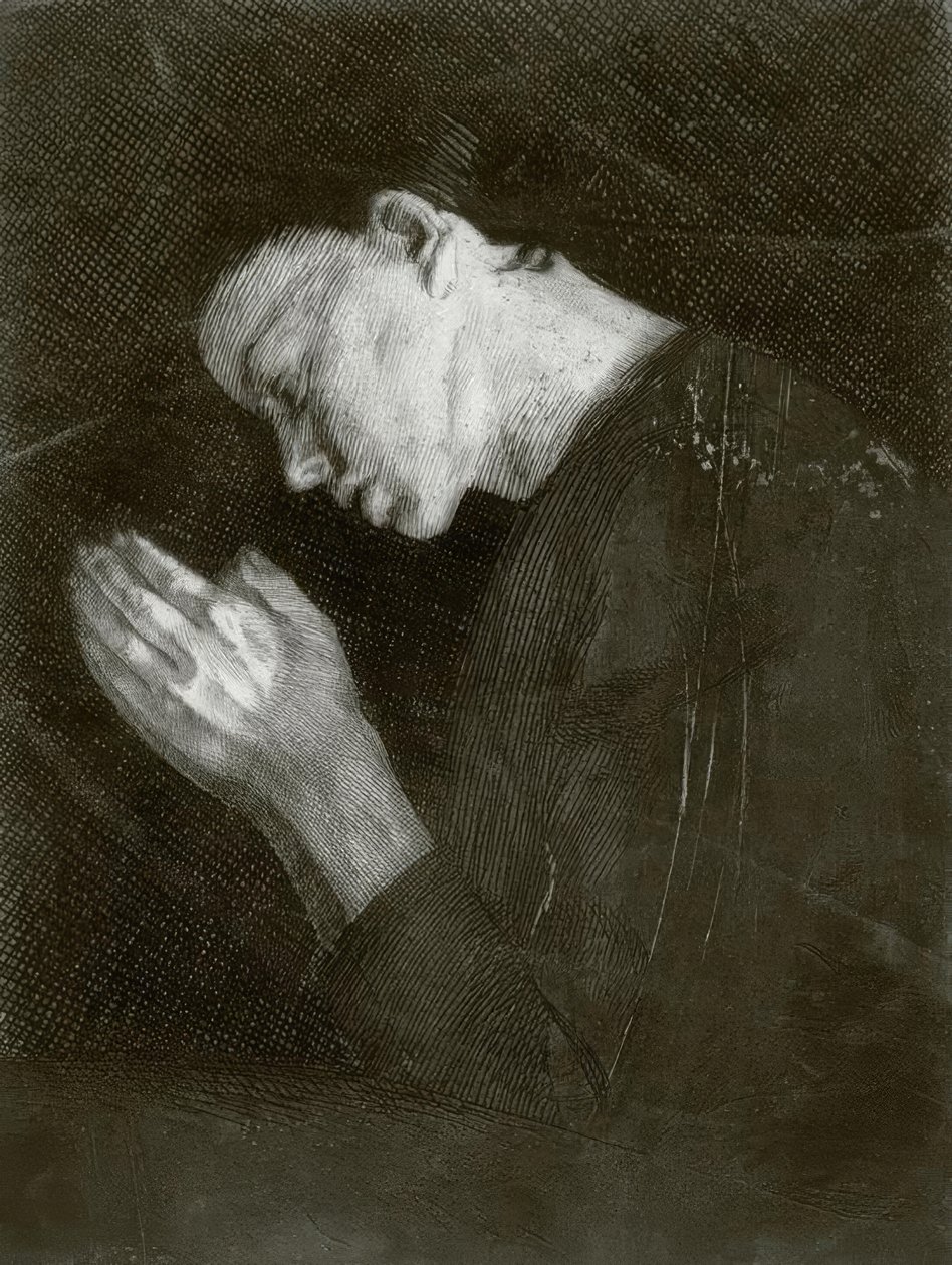 Fille en prière - Käthe Kollwitz