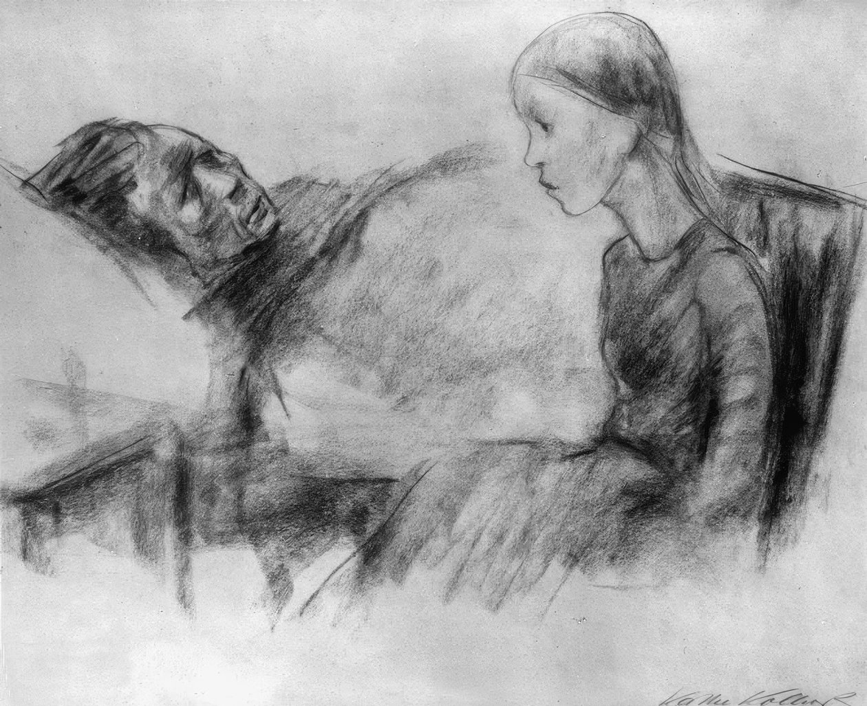 La mère malade - Käthe Kollwitz