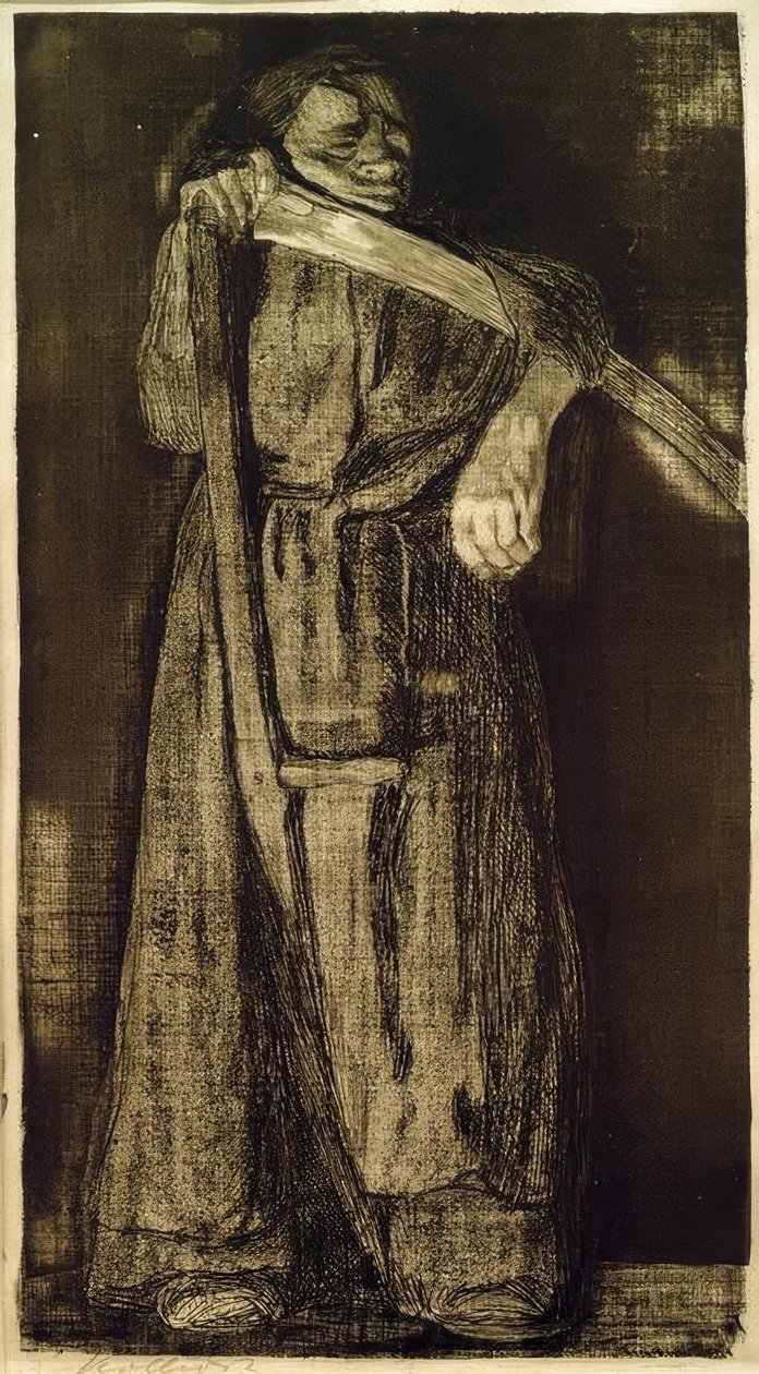 Femme avec une faux - Käthe Kollwitz