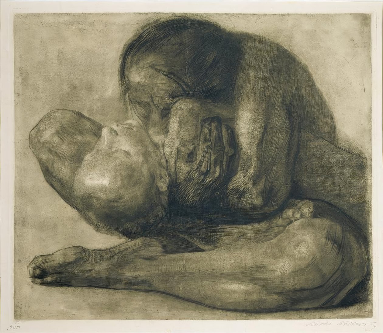Femme avec enfant mort - Käthe Kollwitz