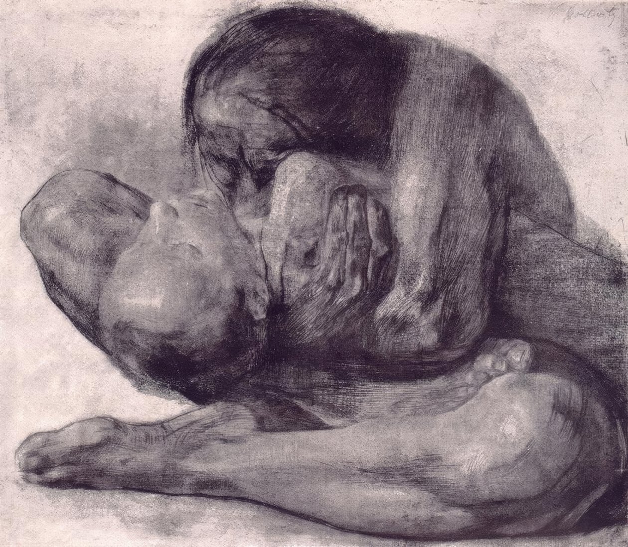 Femme avec enfant mort - Käthe Kollwitz