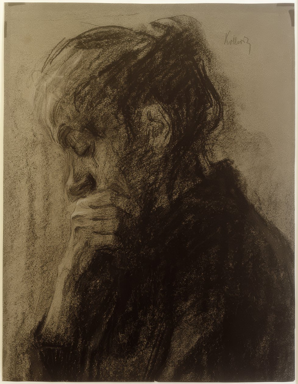 Tête de femme de profil - Käthe Kollwitz