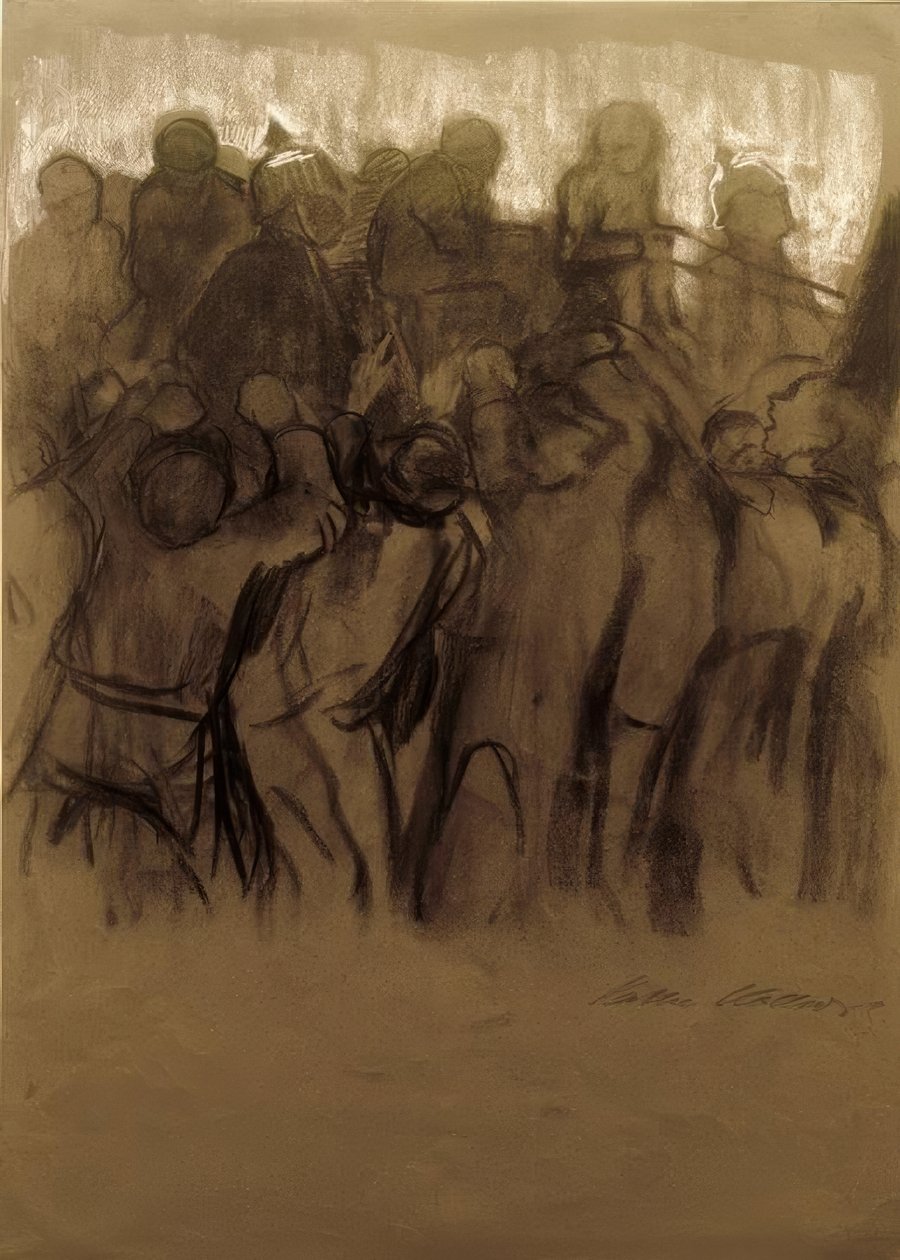 K.Kollwitz, Razzia (Grève des mineurs) - Käthe Kollwitz