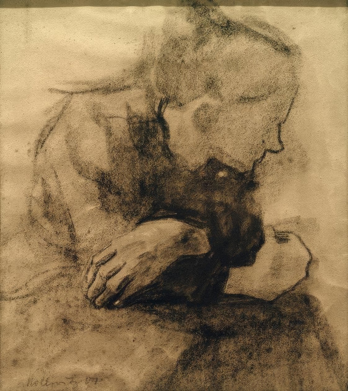 Femme ouvrière assise - Käthe Kollwitz