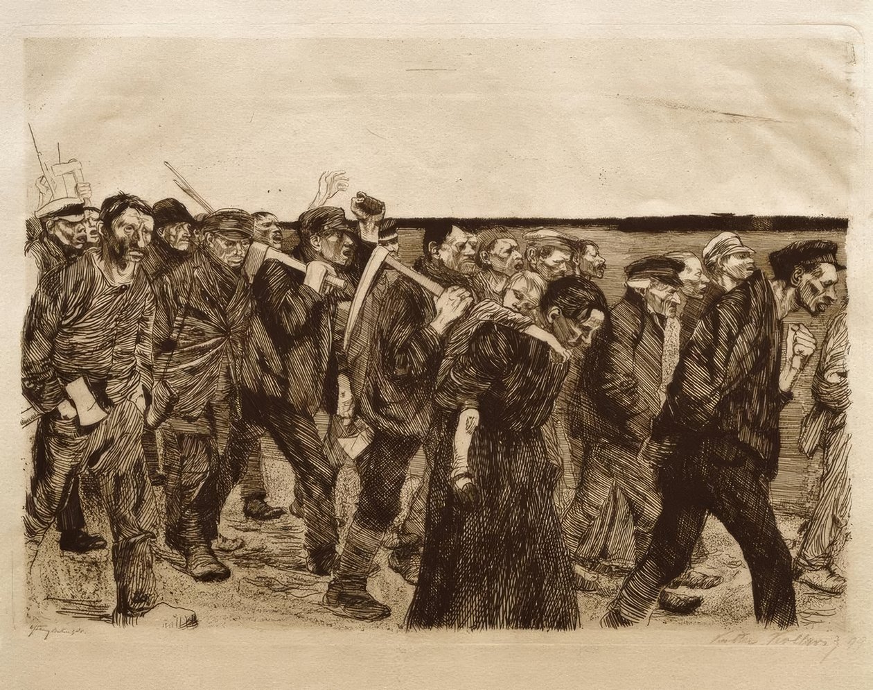 Procession des tisserands - Käthe Kollwitz