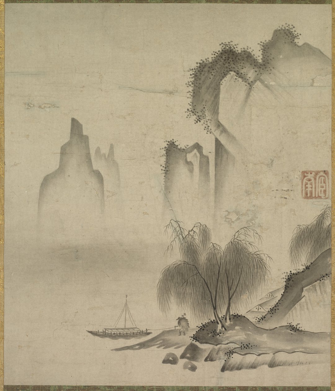 Figure amarrant un bateau - Kannan