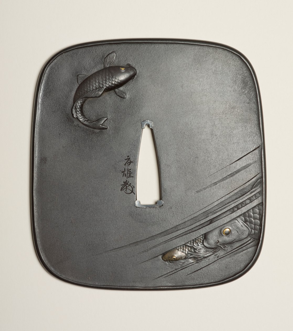 Tsuba, XIXe siècle (fer) - Kano Natsuo