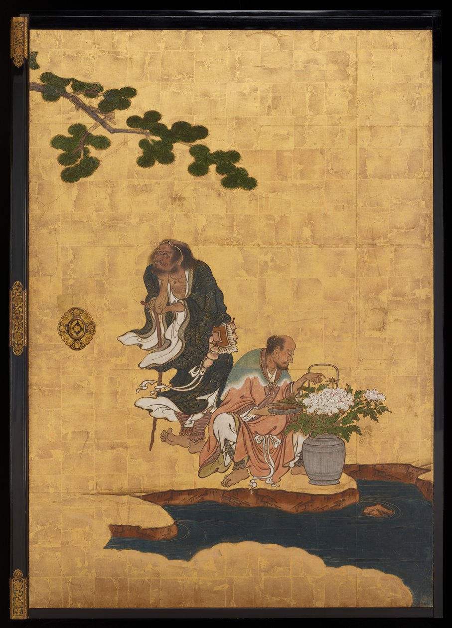 Immortels taoïstes, vers 1647 - Kano Sansetsu
