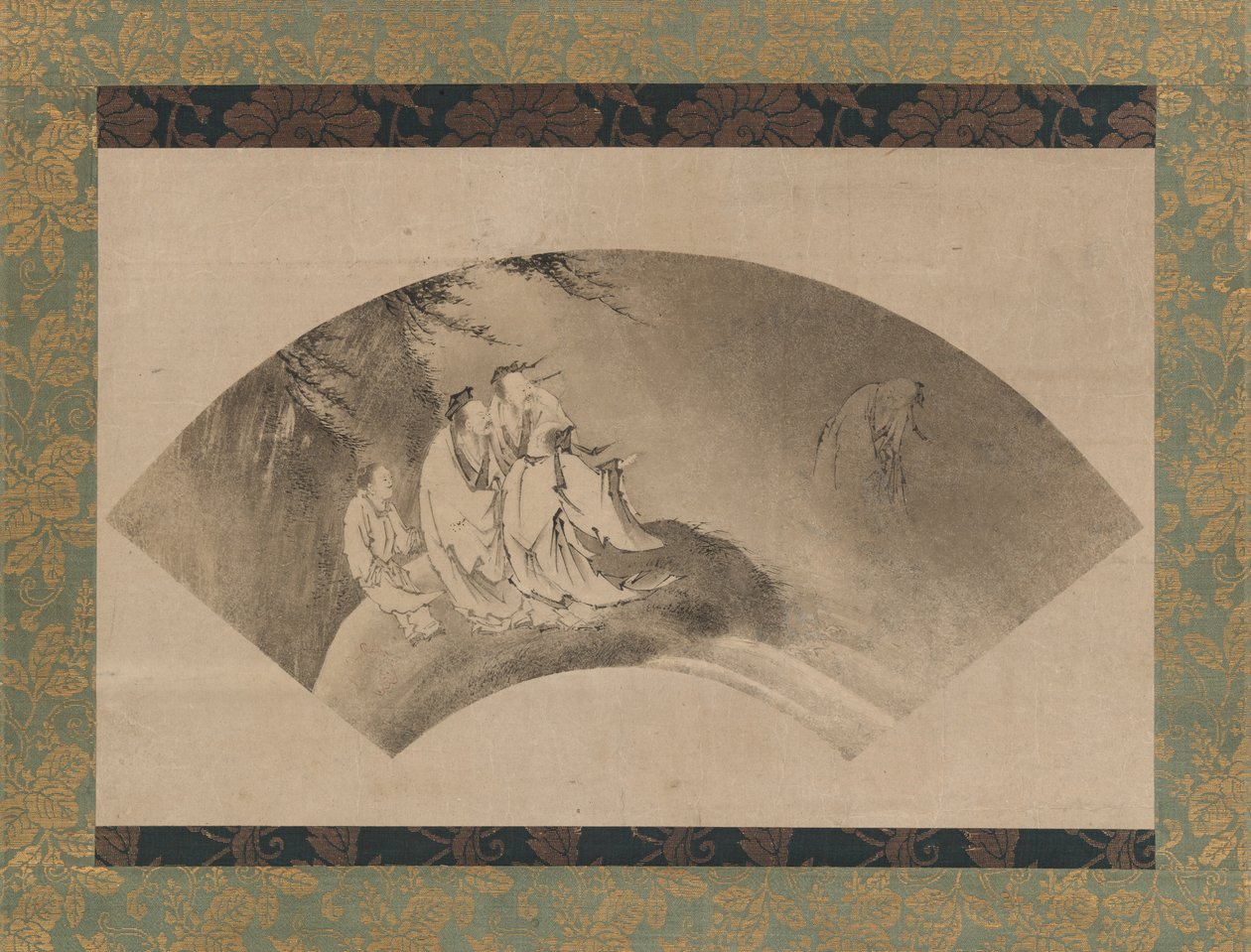 Resshi volant sur un nuage - Kano Yukinobu