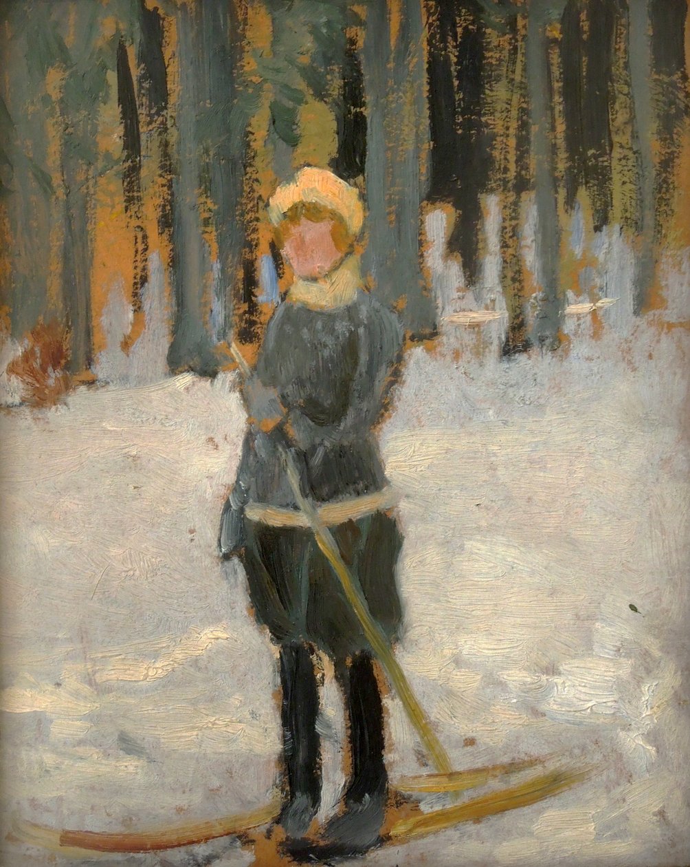 Skieur en bois - Karel Spillar