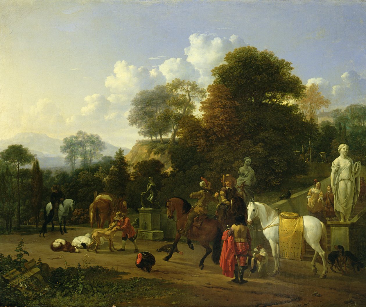 Après la chasse, 1664 - Karel Dujardin