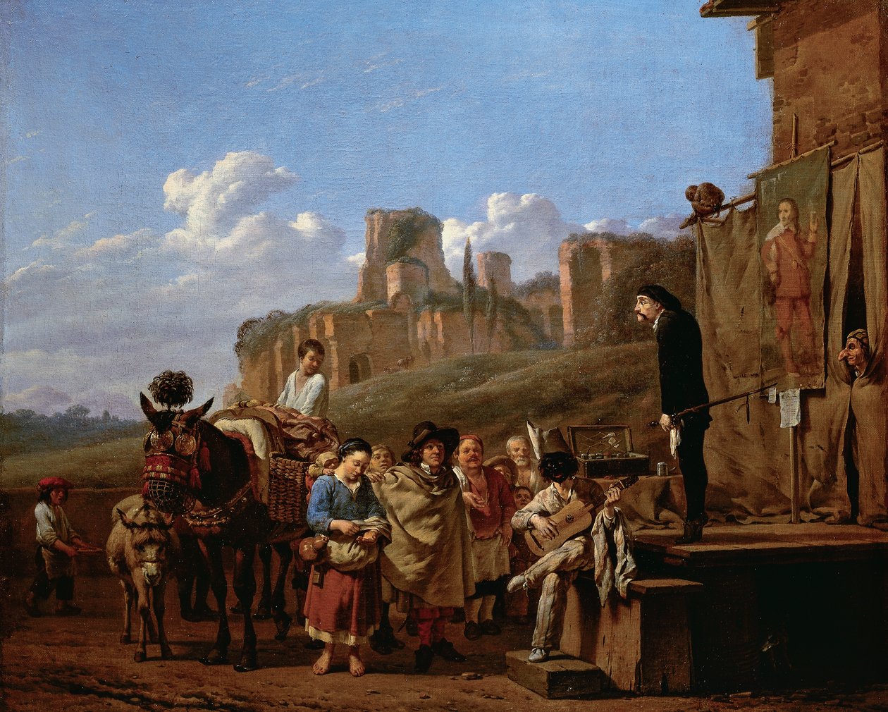 Représentation de la commedia dell