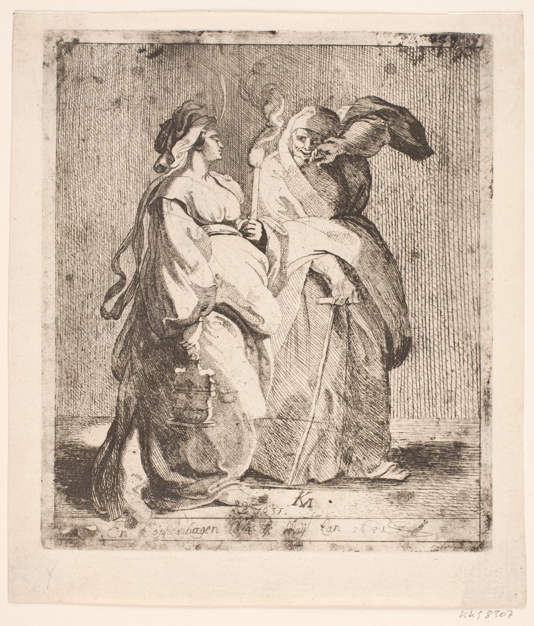 Judith avec sa servante - Karel van III Mander