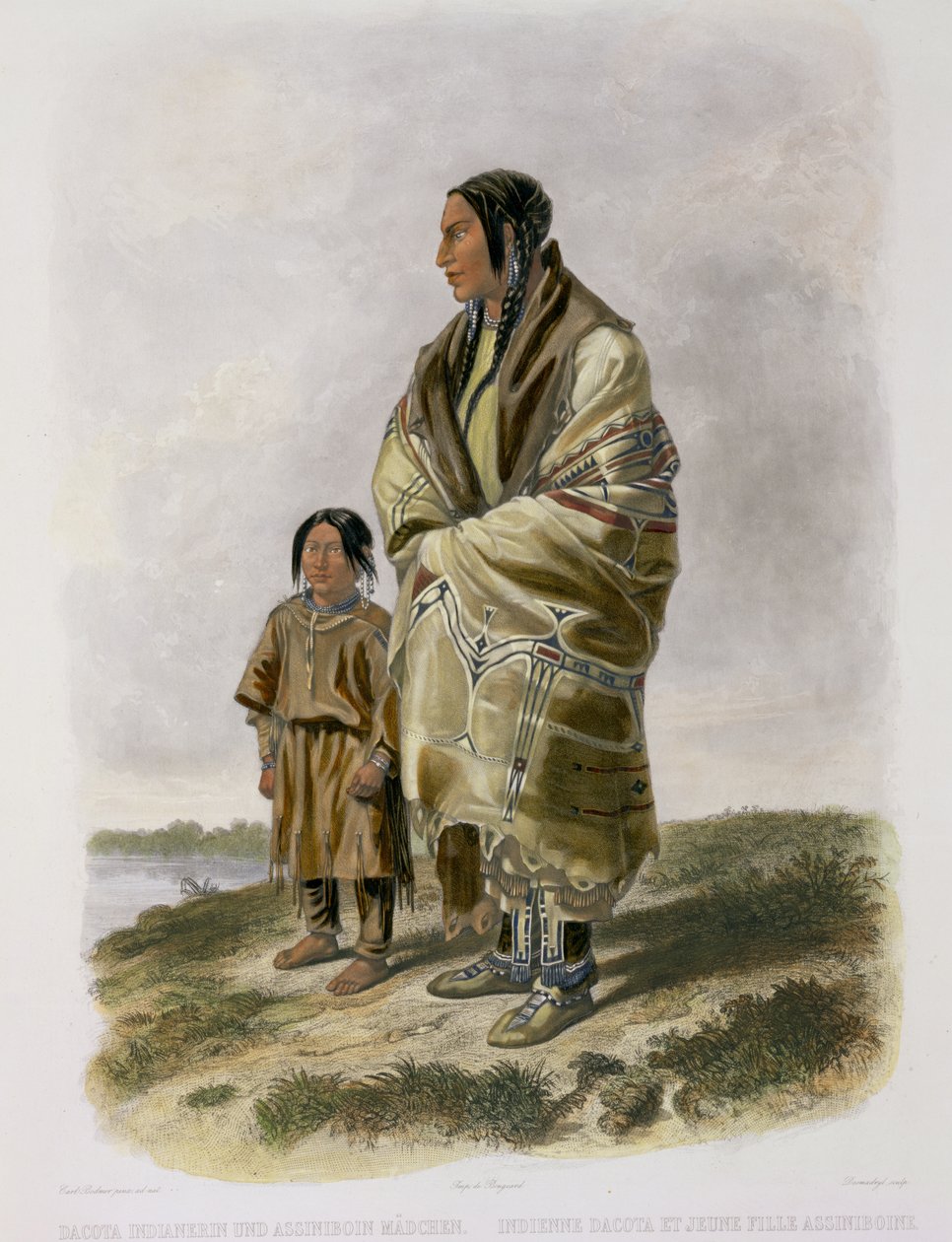 Femme Dacota et fille Assiniboin, planche 9 du volume 2 de 