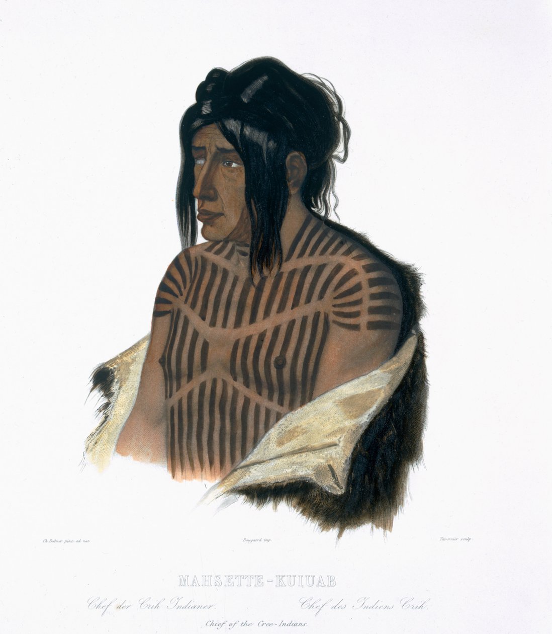 Mahsette-Kuiuab, Chef des Indiens Cree, planche 22 du volume 1 de 