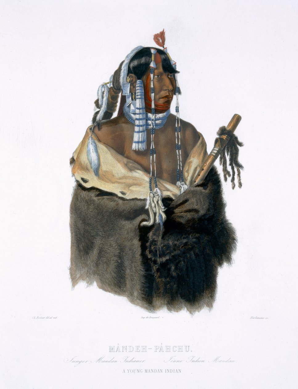 Mandeh-Pahchu, un jeune Indien Mandan, planche 24 du volume 1 de 