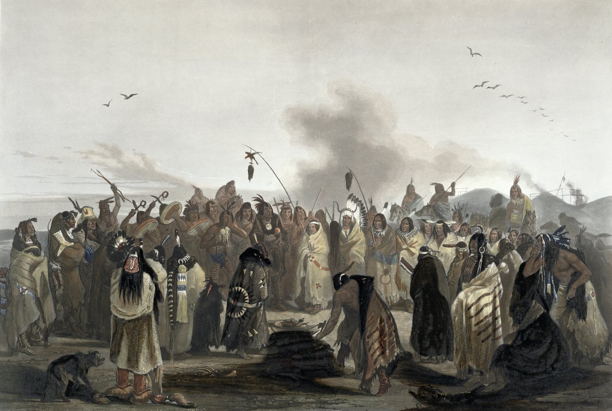 Danse du scalp des Minatarres, planche 27 du volume 2 de 