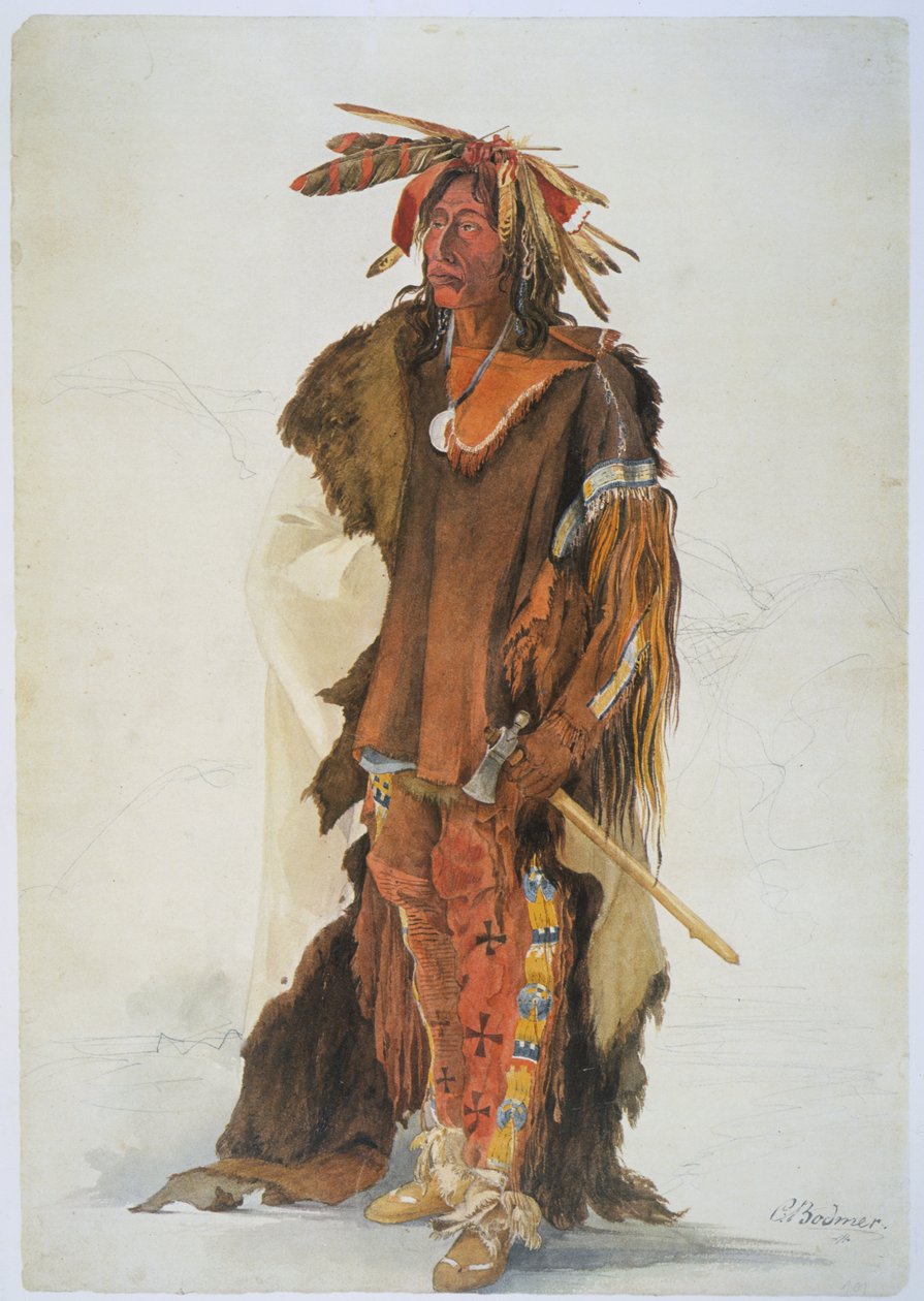 Wahk-ta-Ge-Li, un guerrier Sioux - Karl Bodmer