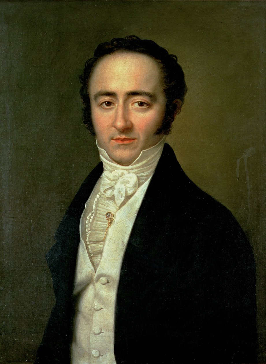 Franz Xaver Mozart (1791-1844), plus tard connu sous le nom de Wolfgang Amadeus, fils cadet de Wolfgang Amadeus Mozart (1756-91), 1825 - Karl Gottlieb Schweikert