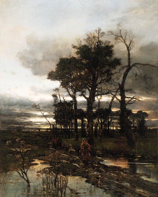 Paysage du soir, Norfolk - Karl Heffner