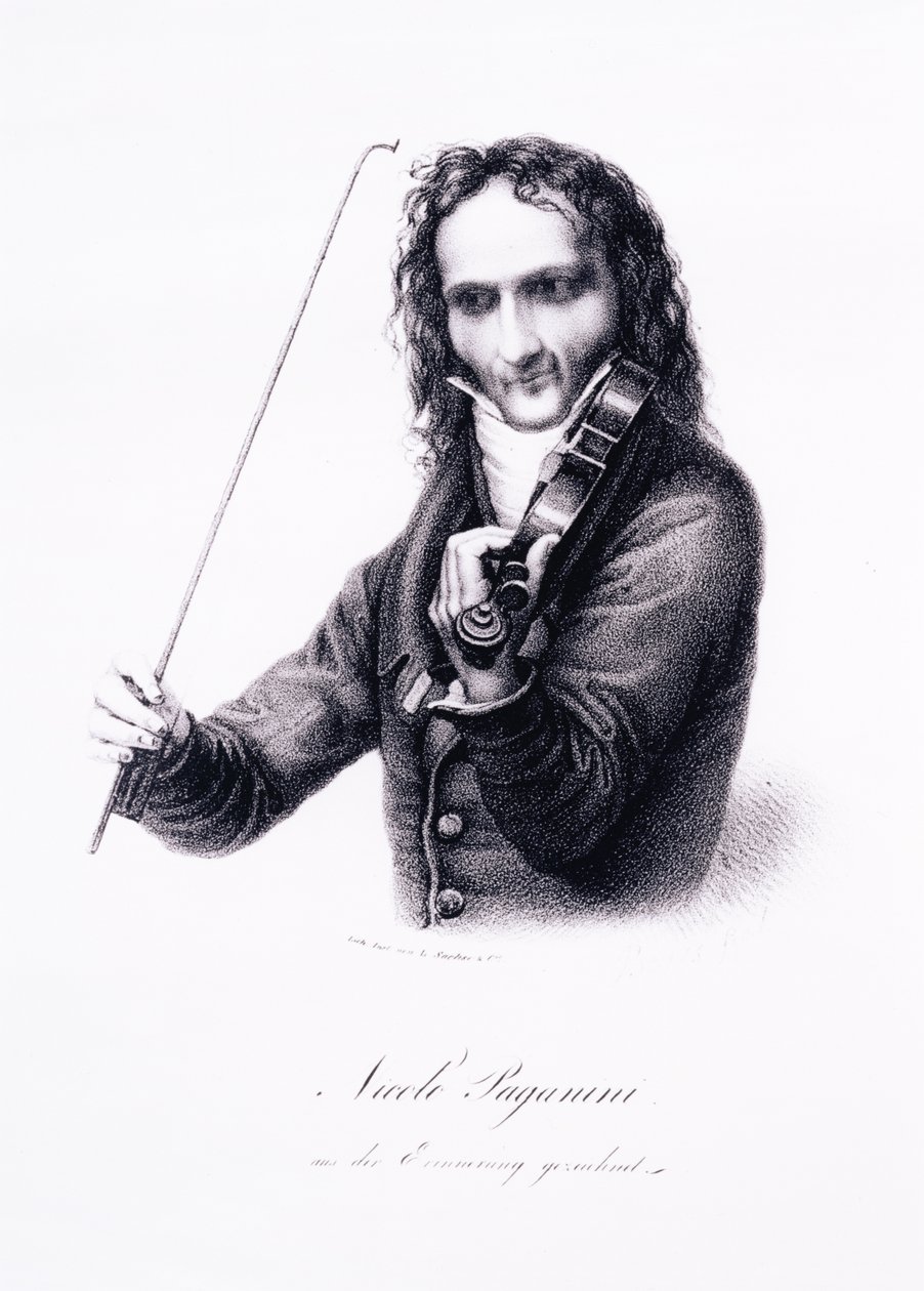 Portrait de Niccolo Paganini, violoniste italien - Karl Joseph Begas