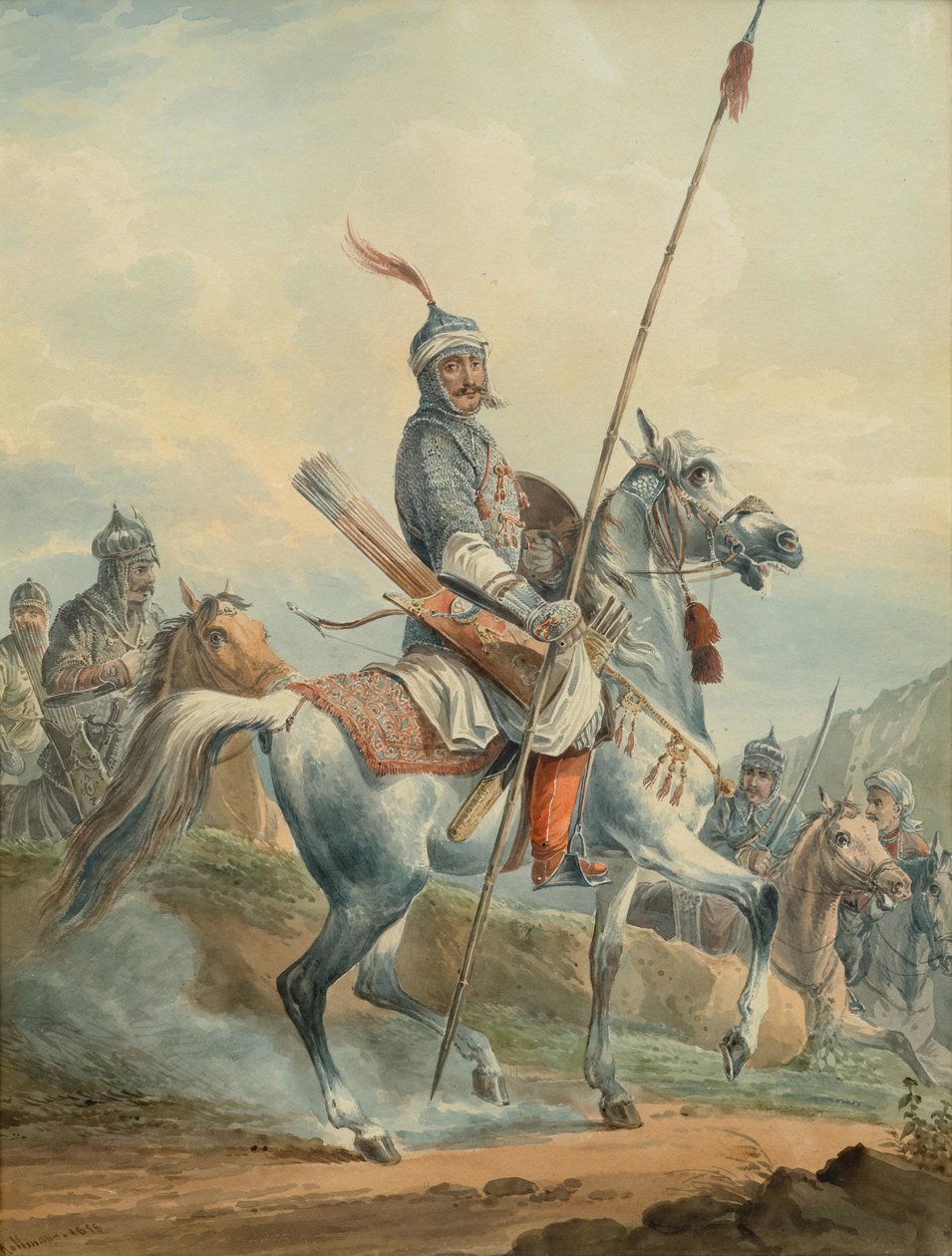 Guerriers orientaux à cheval - Karl Kollman