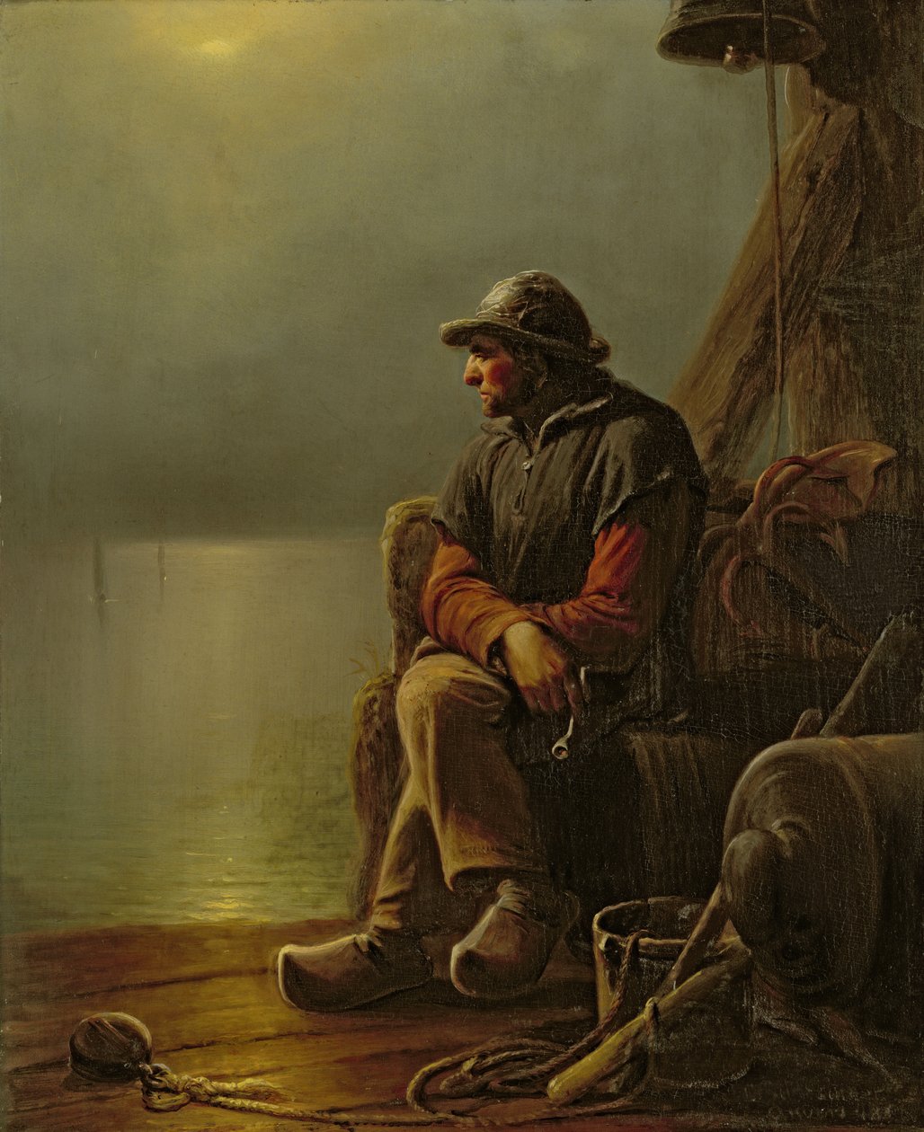 Le pilote veille, 1851 - Karl Schlesinger