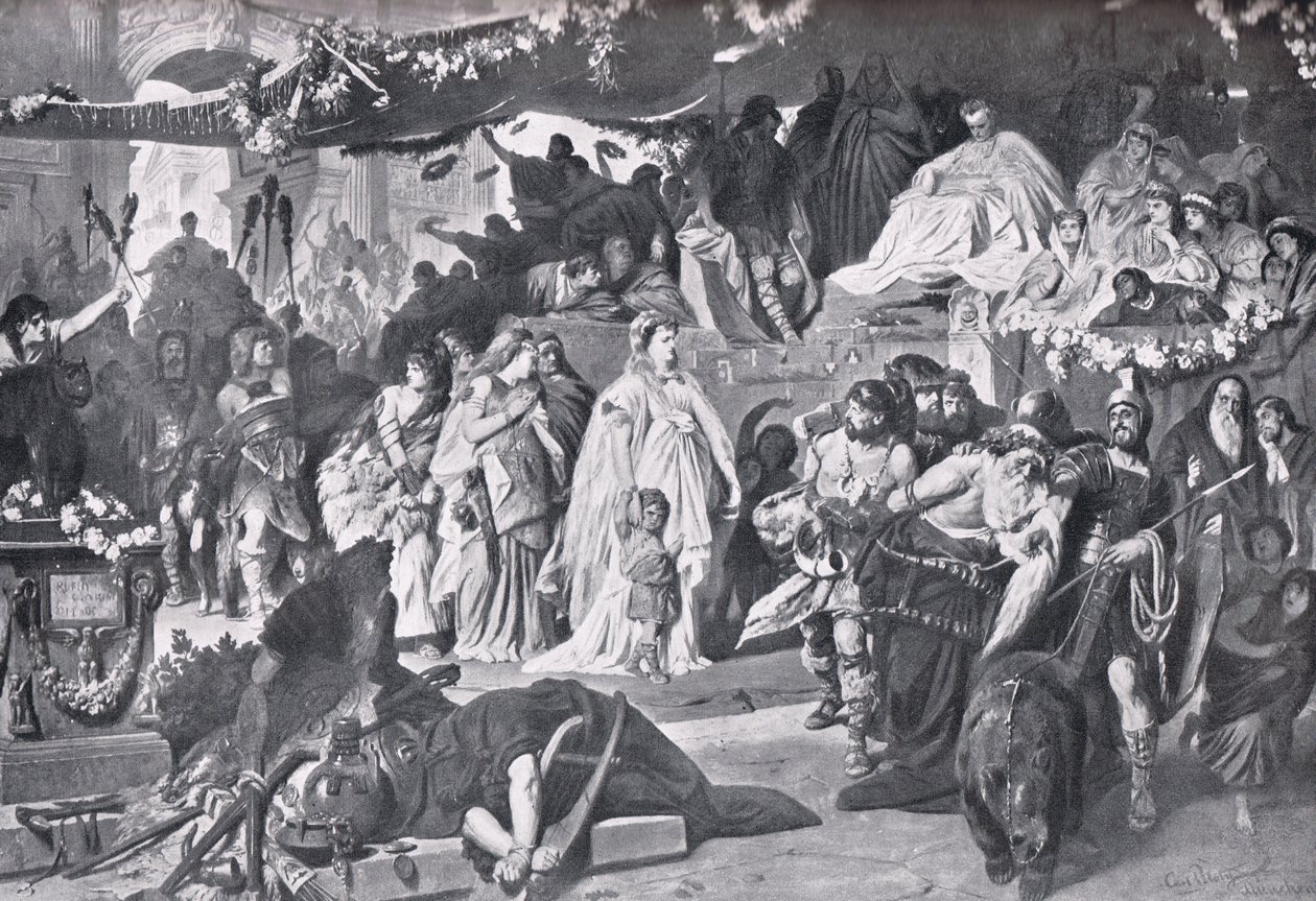 Thusnelda au triomphe de Germanicus - Karl Theodor von Piloty